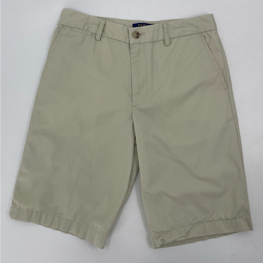 Polo by Ralph Lauren Boys Shorts Tan Bermuda Cotton‎ Classic Chino Boys Size 16